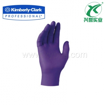 金佰利 紫色丁腈加长手套 97613