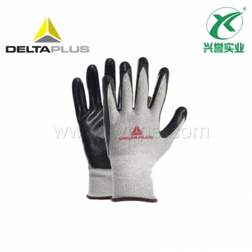 代尔塔 202043三副装4级丁腈涂层防割手套