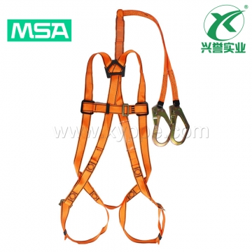 梅思安10147345轻巧星全身式安全带配吸震绳