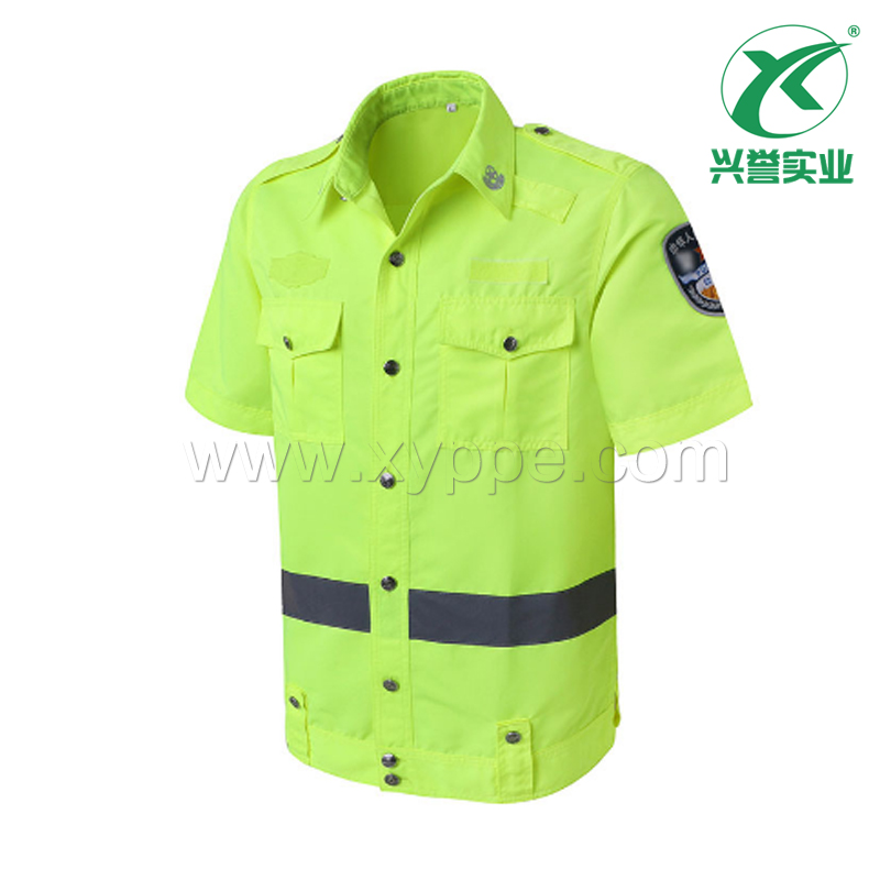 透气男女半袖交通警示荧光服CNSS-GA001