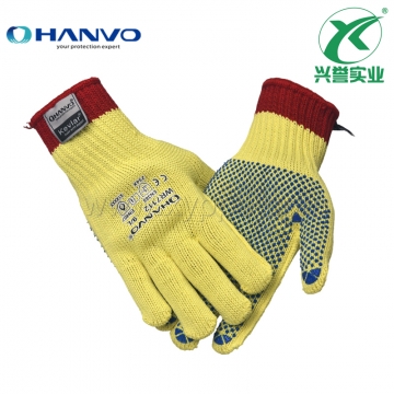 恒辉WR7112 KEVLAR防割5级点塑手套