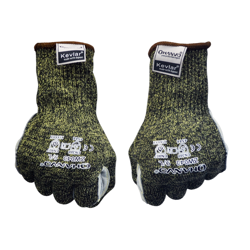 恒辉ZW043贴皮5级防切割手套