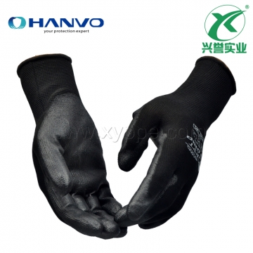 恒辉QPE302灵活透气PU涂层操作手套