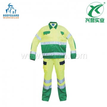 博嘉迪 CN014+CN015 双色拼工作服套装