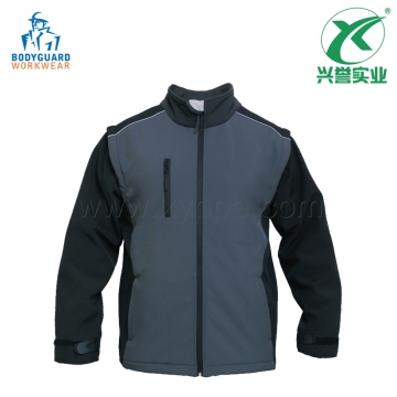 博嘉迪 CN017 两色相拼软壳夹克