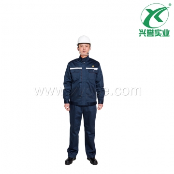 铁灰阻燃服上衣+裤子（反光条)