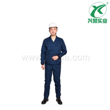 藏蓝色防静电夏季套装