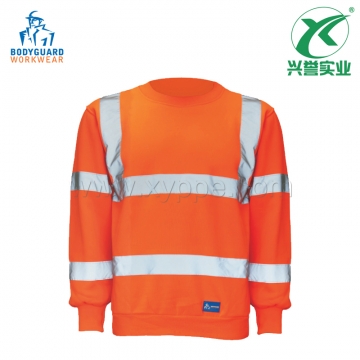 博迪嘉GN429荧光橘红卫衣