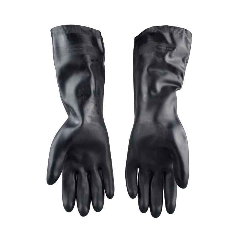 MAPA 450-41CM 氯丁橡胶植绒防化手套 