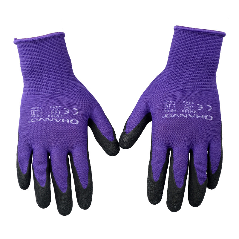 恒辉 LA304 皱纹浸胶劳保手套