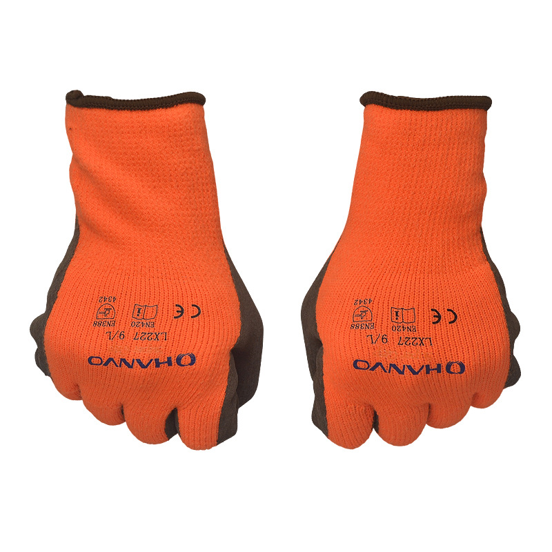 恒辉 LX227 乳胶磨砂保暖防寒手套