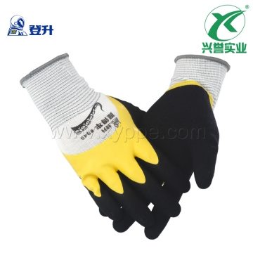 登升 #949 耐磨防滑浸胶手套