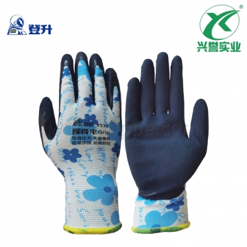 登升 #539 涤纶丁腈掌浸磨砂手套 