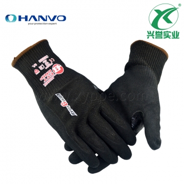 恒辉 NXC3158Q 丁腈发泡磨砂防切割手套