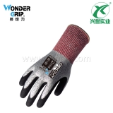 多给力 WG-777CF 加厚5级防切割耐磨机械金属玻璃手套