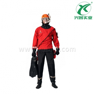 干式救援服HW-SY-O003 防水透气 反光条设计增加可视度与安全性