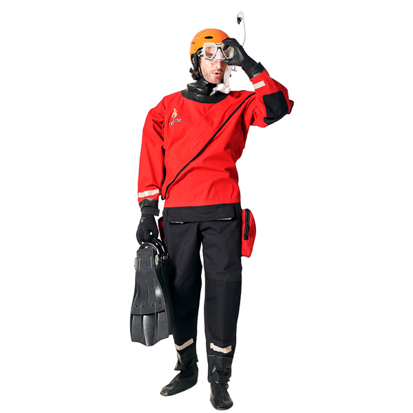 干式救援服HW-SY-O003 防水透气 反光条设计增加可视度与安全性