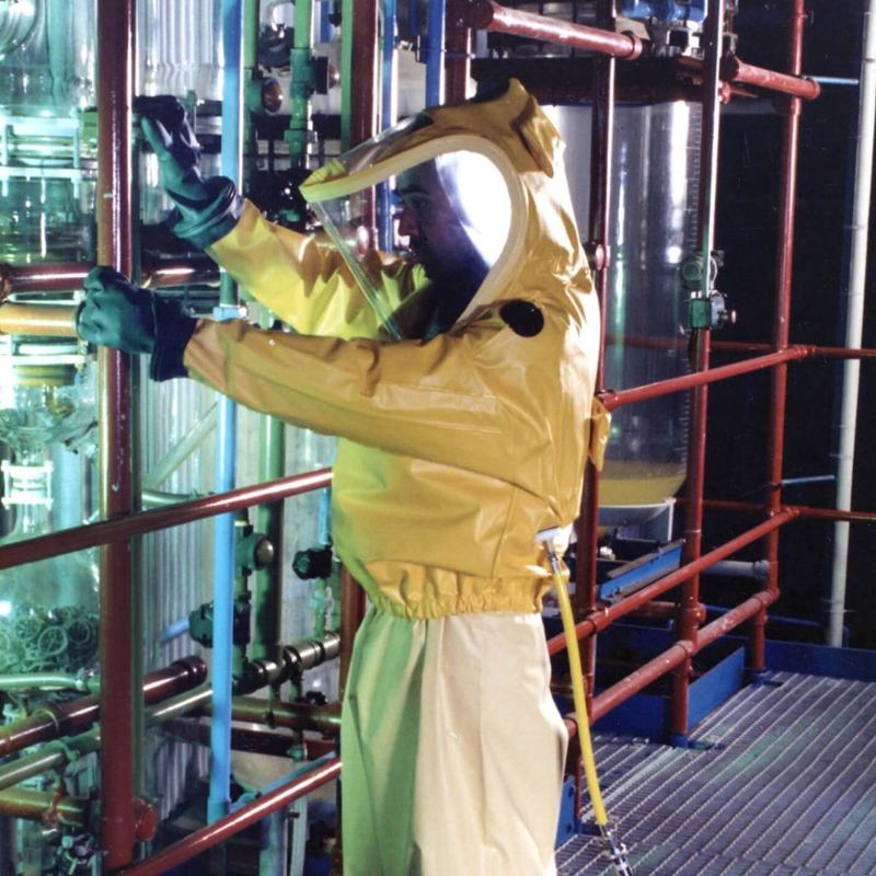 雷斯普斯 Respirex SIMPLAIR A.E  丁基橡胶 液密 正压供气半身防护服