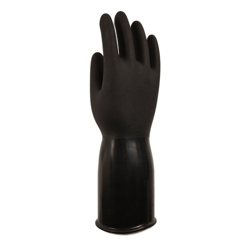 TORN POWER TRON 1000 Chemical 高性能丁基橡胶防化手套 粗糙表面